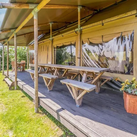 Unique Beach For 8 People Near Beach Sea And Village Luxury tent Callantsoog